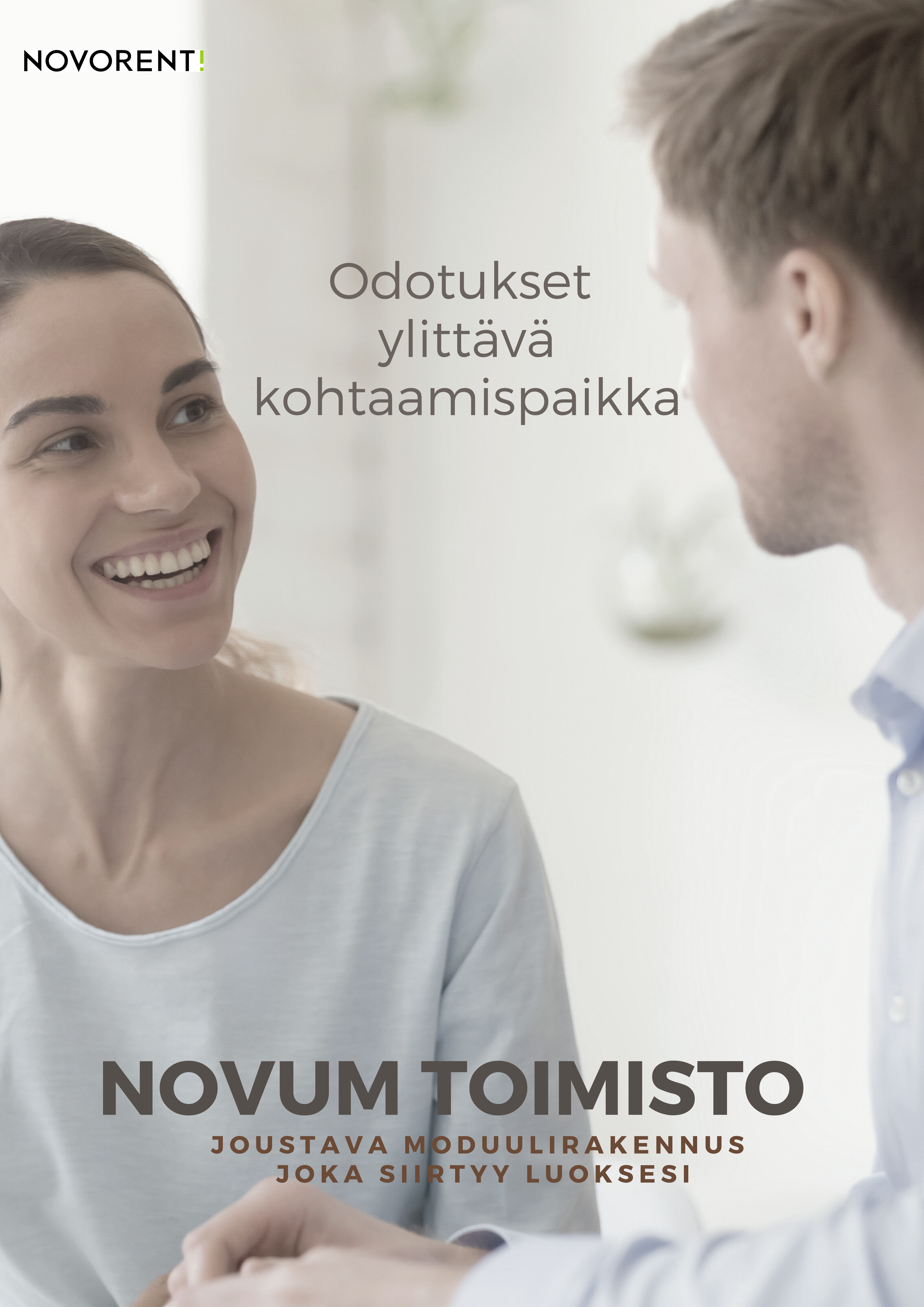 Novum-toimistolla on leveät käytävät, jotka ovat kaikkien käytettävissä