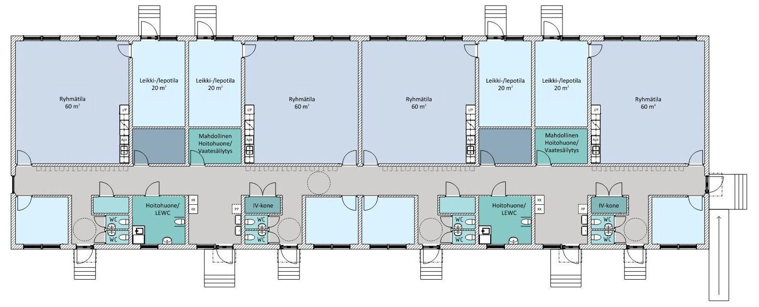 Päiväkodin pohjapiirros